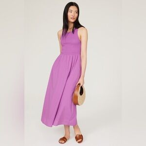 XíRENA Flynn Dress‎ Purple Cotton Racerback Tank Sundress Midi Dress size XS